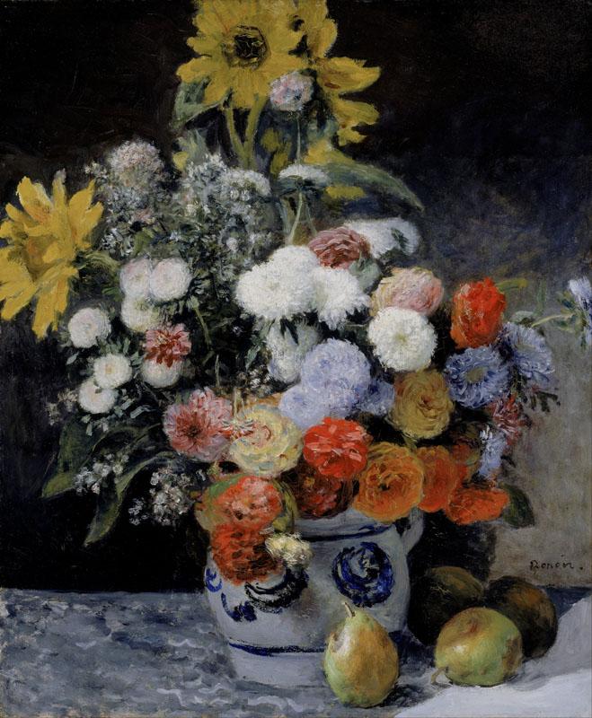 Pierre-Auguste Renoir - Mixed Flowers in an Earthenware Pot