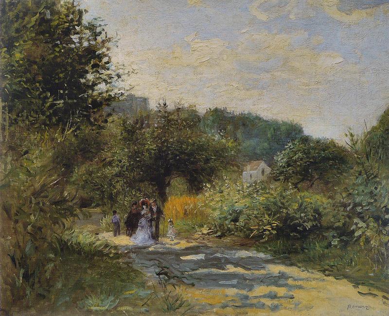 Pierre-Auguste Renoir - Une route a Louveciennes
