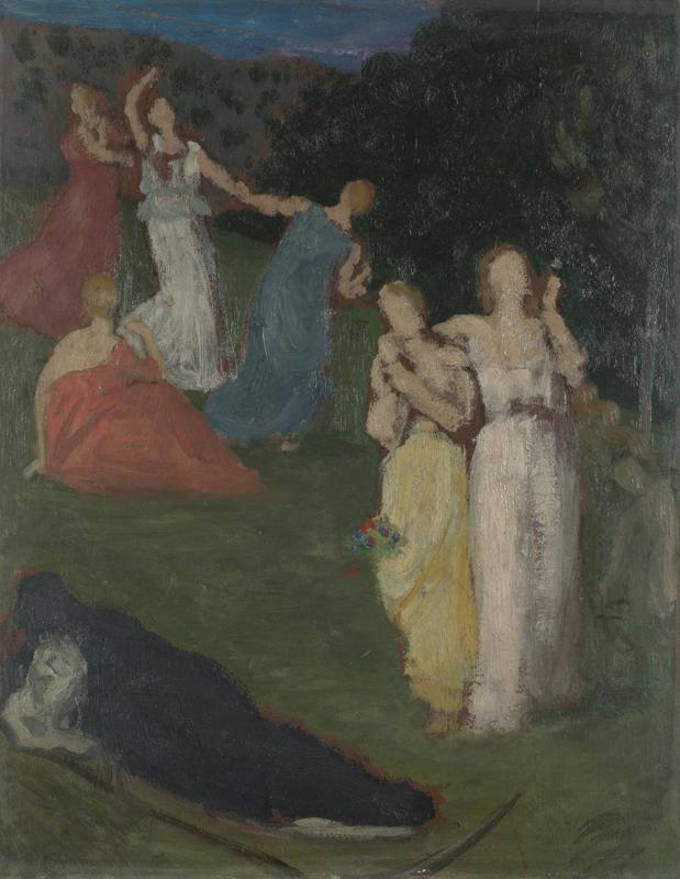 Pierre-Cecile Puvis de Chavannes - Death and the Maidens