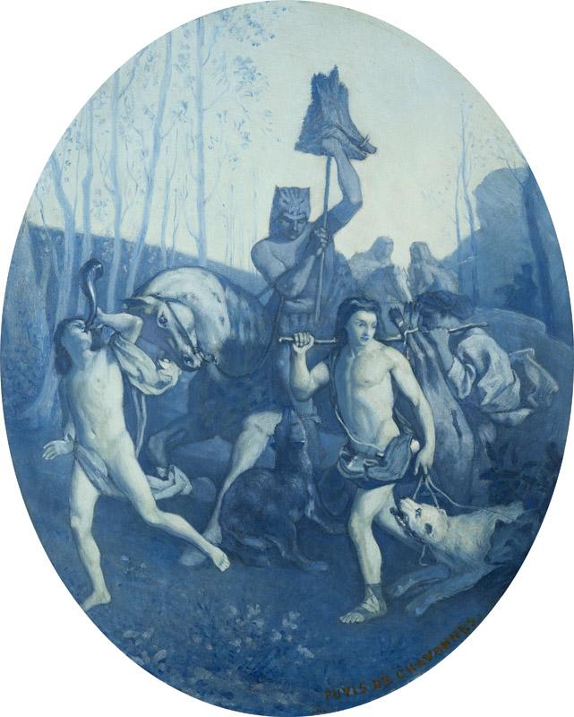 Pierre-Cecile Puvis de Chavannes - Return From the Hunt, ca. 1859
