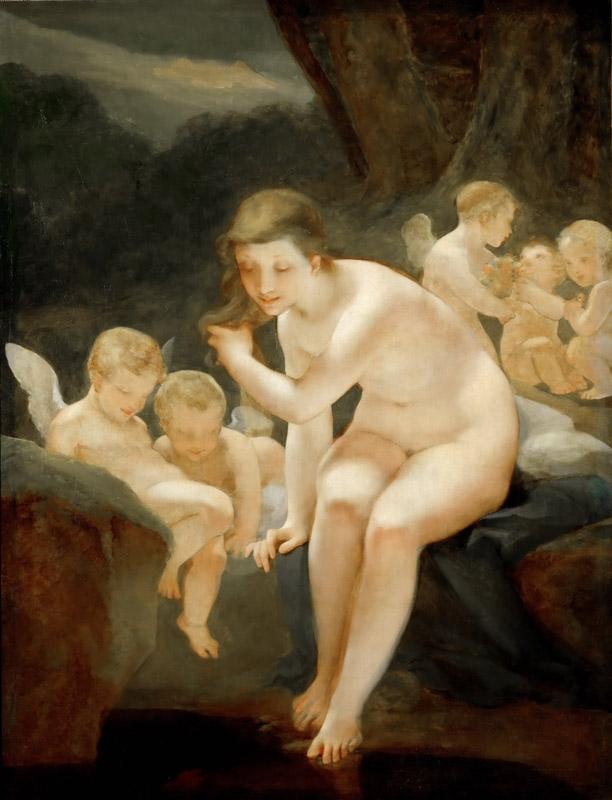 Pierre-Paul Prudhon (1758-1823) -- Venus Taking a Bath, or Innocence