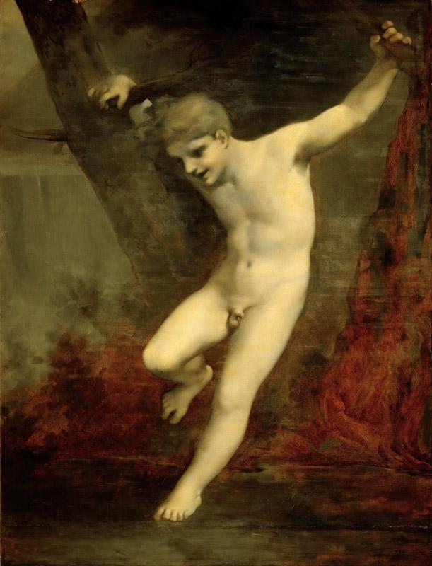Pierre-Paul Prudhon (1758-1823) -- Young Zephyr Swinging