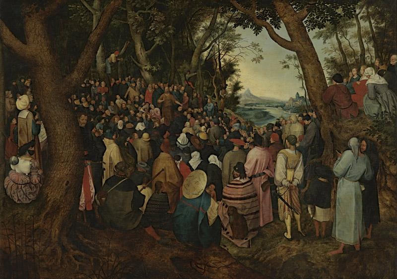 Pieter Bruegel I (kopie naar) - Saint John preaching to the crowd
