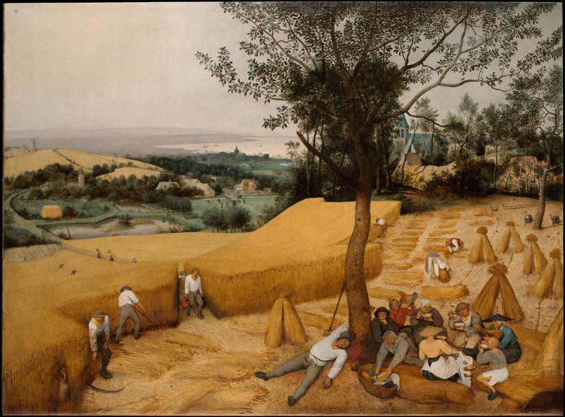 Pieter Bruegel the Elder--The Harvesters(Netherlandish, Breda)