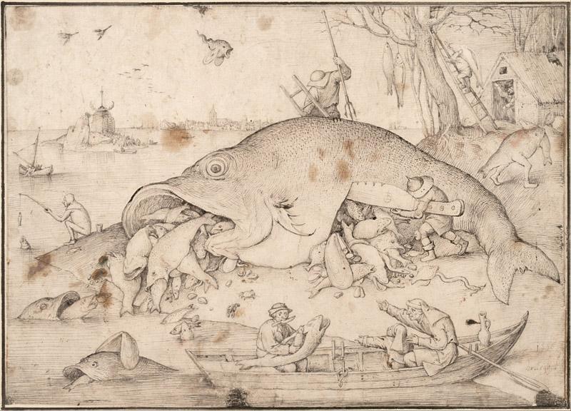 Pieter Brueghel the Elder (15261530-1569)-Big Fish Eat Little Fi