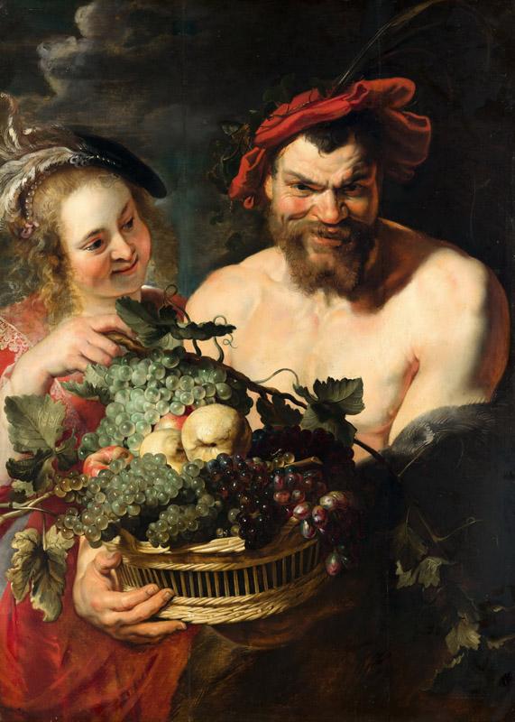 Pieter Paul Rubens - Nymph and Satyr