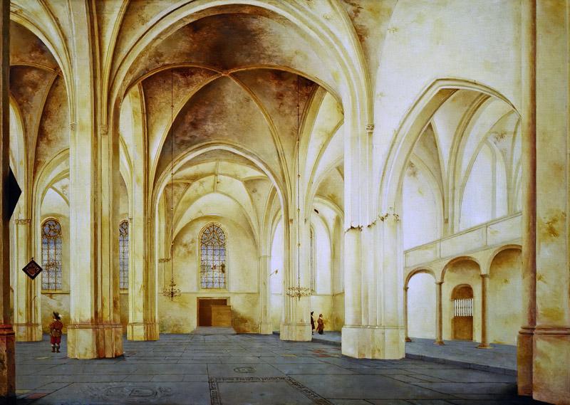 Pieter Saenredam - The Interior of the Cunerakerk in Rhenen