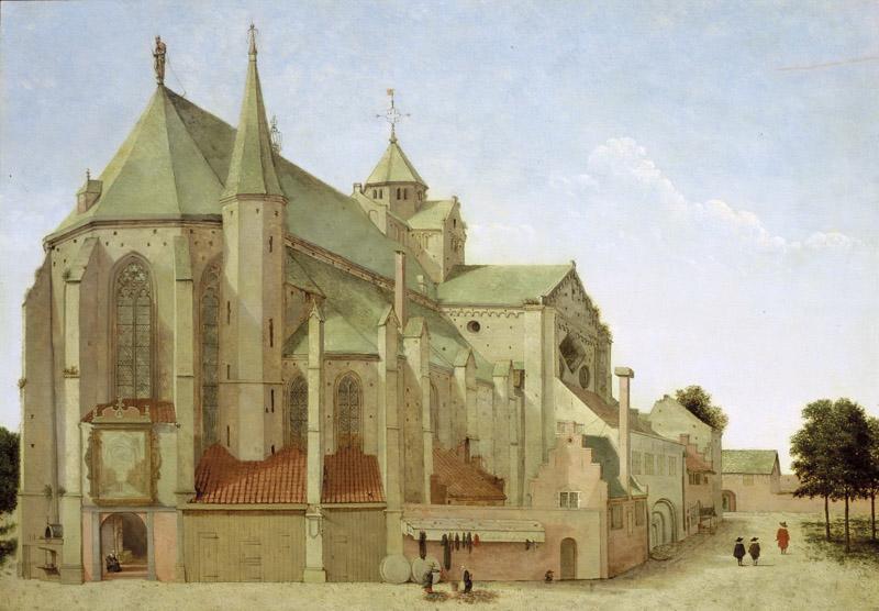 Pieter Saenredam - The Mariaplaats with the Mariakerk in Utrecht