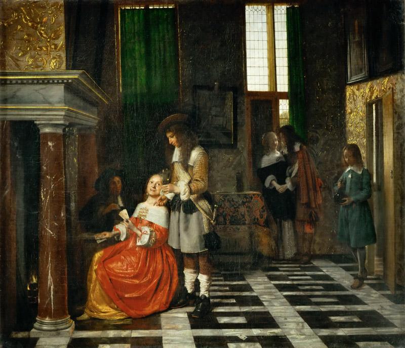 Pieter de Hooch (1629-1684) -- The Card Players