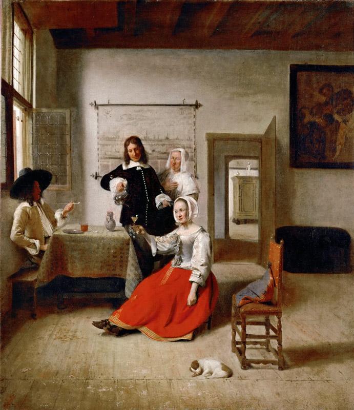 Pieter de Hooch (1629-1684) -- The Drinker