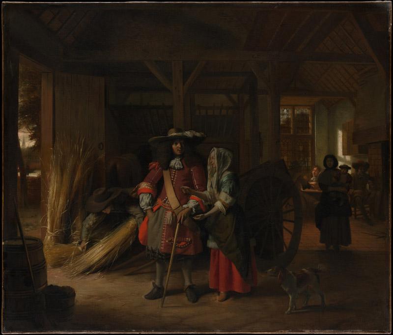 Pieter de Hooch--Paying the Hostess