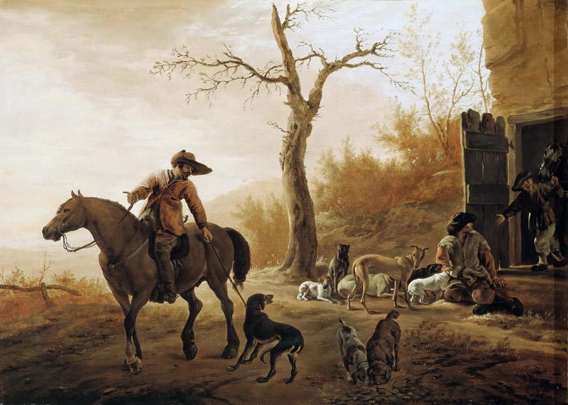 Pieter van Laer - Landscape with Hunters