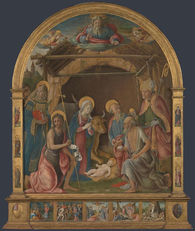 Pietro Orioli - The Nativity with Saints Altarpiece