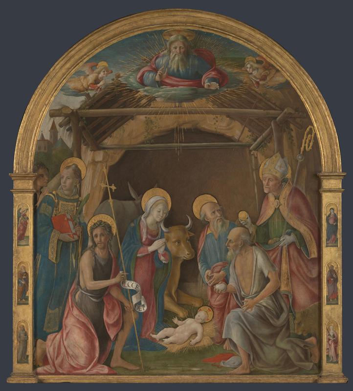 Pietro Orioli - The Nativity with Saints