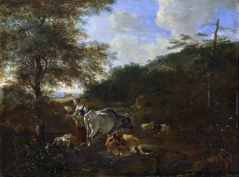 Pijnacker, Adam -- Landschap met vee, 1649-1653