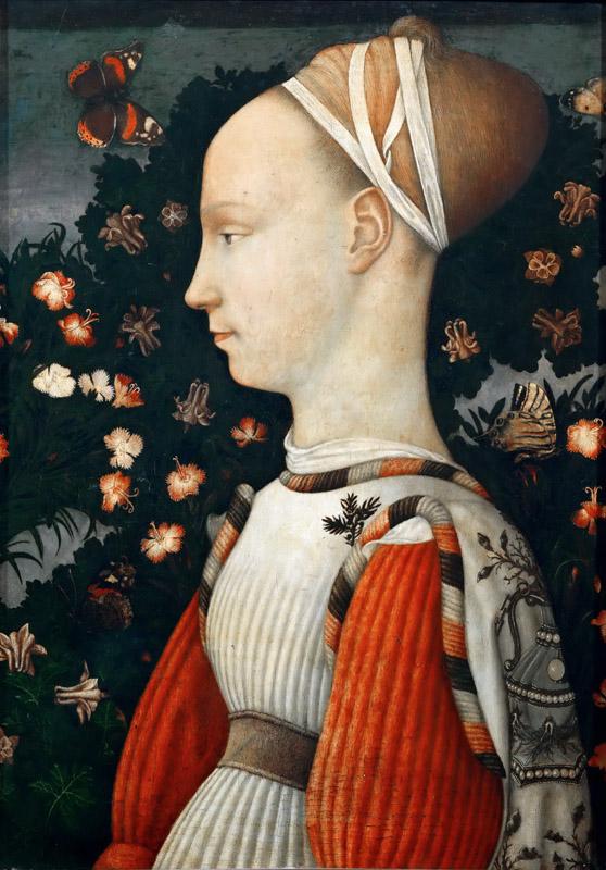 Pisanello (1395-1455)- Portrait of an Este Princess