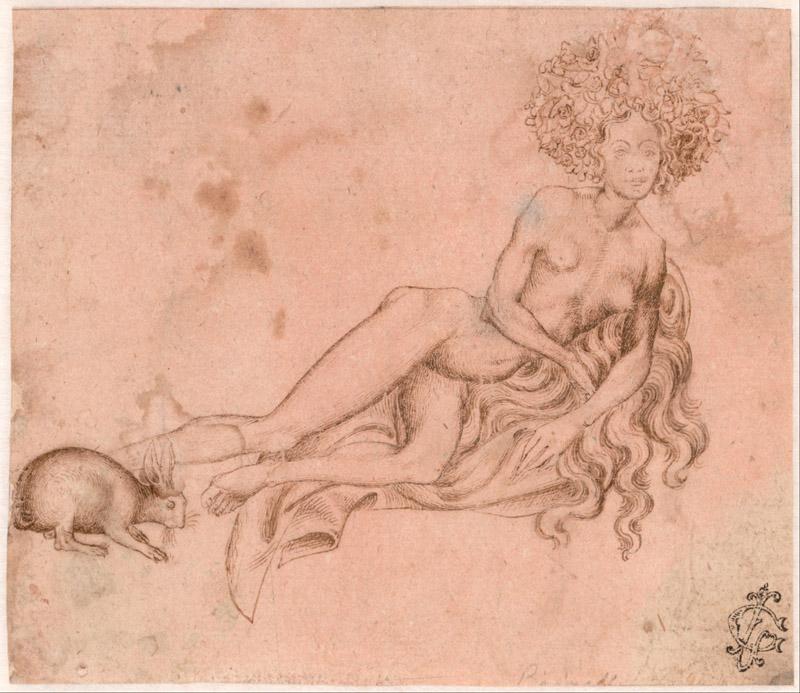 Pisanello (1395-1455)-Allegory of Luxuria (recto), c