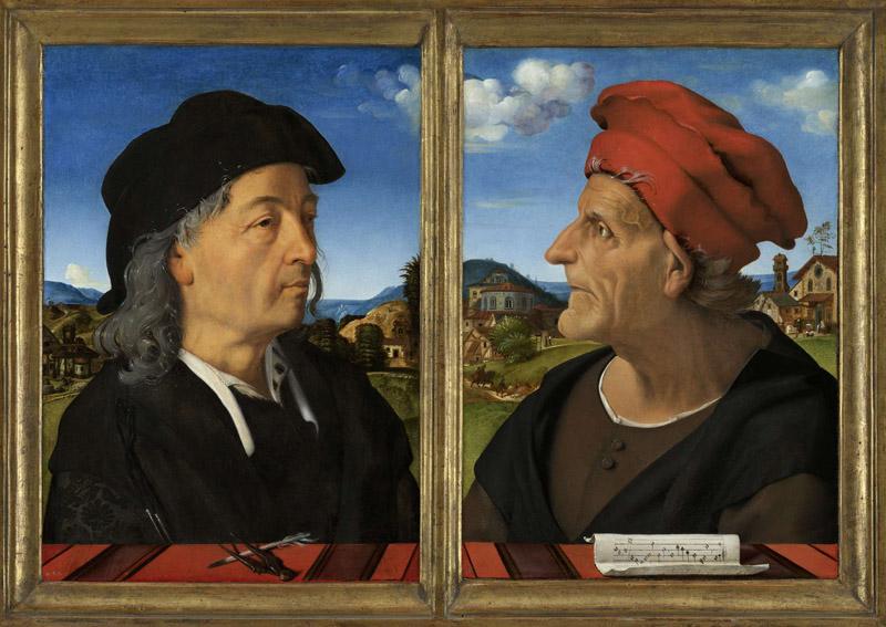 Portret van Francesco Giamberti da Sangallo (ca. 1404-1482), architect en musicus, Piero di Cosimo, 1482 - 1485