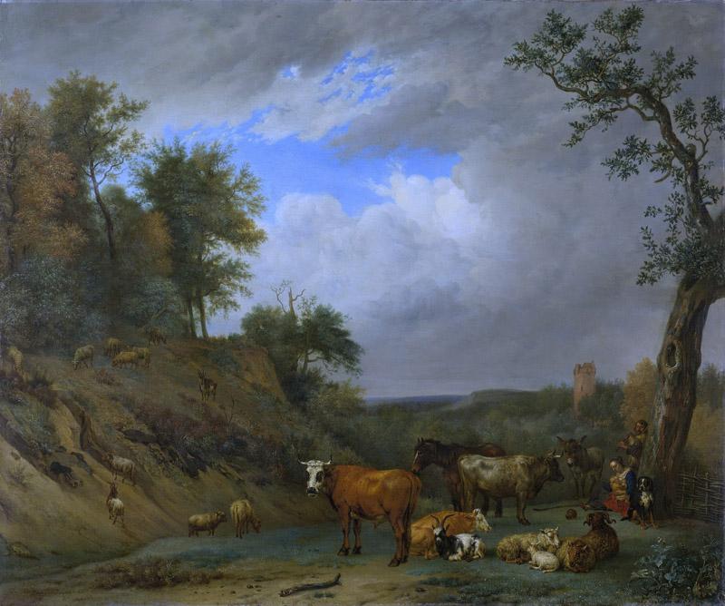 Potter, Paulus -- Herders met hun vee, 1651