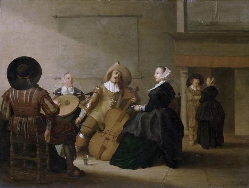 Potter, Pieter Symonsz. -- Musicerend gezelschap in een interieur, 1630