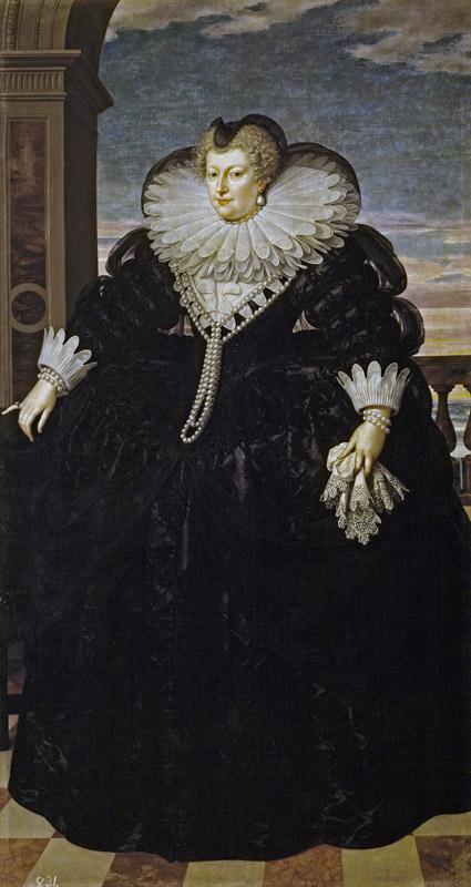 Pourbus el Joven, Frans-Maria de Medici, reina de Francia-215 cm x 115 cm
