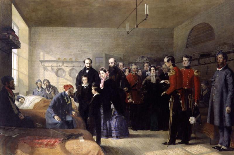 Queen Victoria First Visit to her Wounded Soldiers by Jerry Barrett