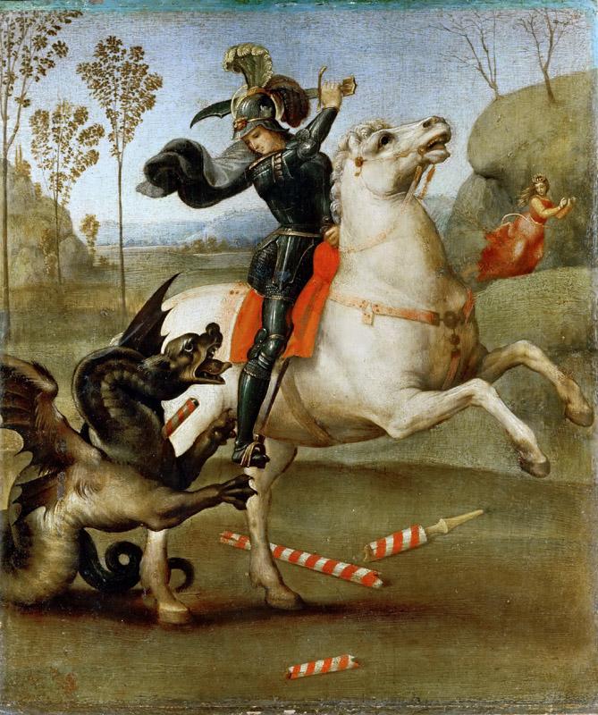 Raphael -- Saint George and the Dragon