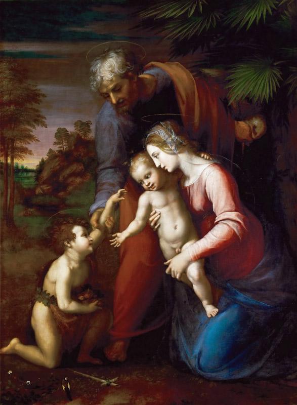 Raphael and workshop, perhaps Giulio Romano -- Holy Family