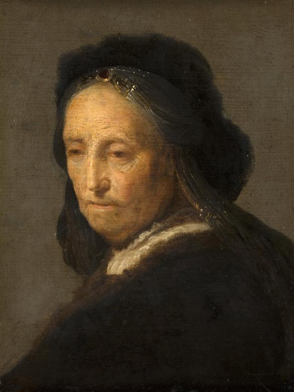 Rembrandt van Rijn - Study of an Old Woman