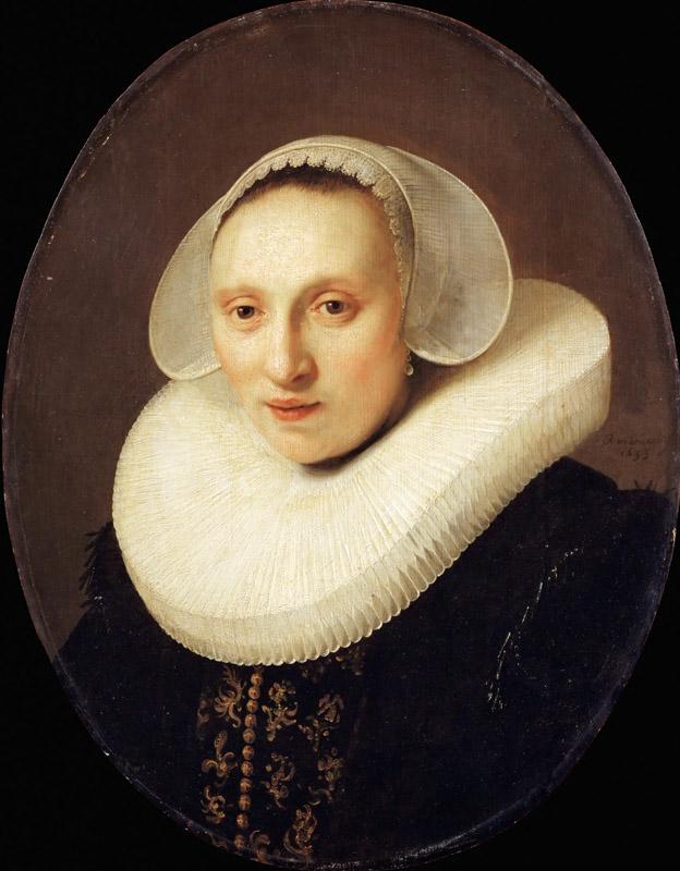 Rembrandt van Rijn -- Portrait of Cornelia Pronck