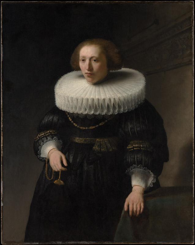 Rembrandt--Portrait of a Woman, probably a Member of the Van Beresteyn Family