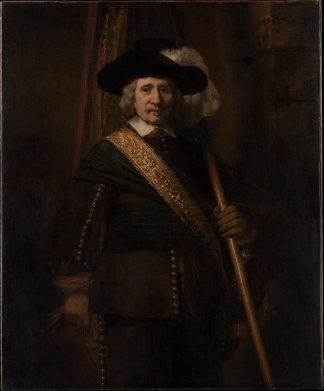 Rembrandt--The Standard Bearer (Floris Soop, 1604-1657)