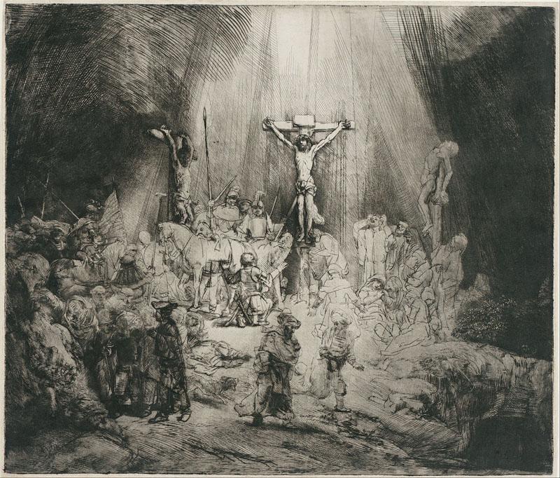 Rembrandt Harmensz. van Rijn - Christ Crucified Between the Two Thieves ( The Three Crosses )