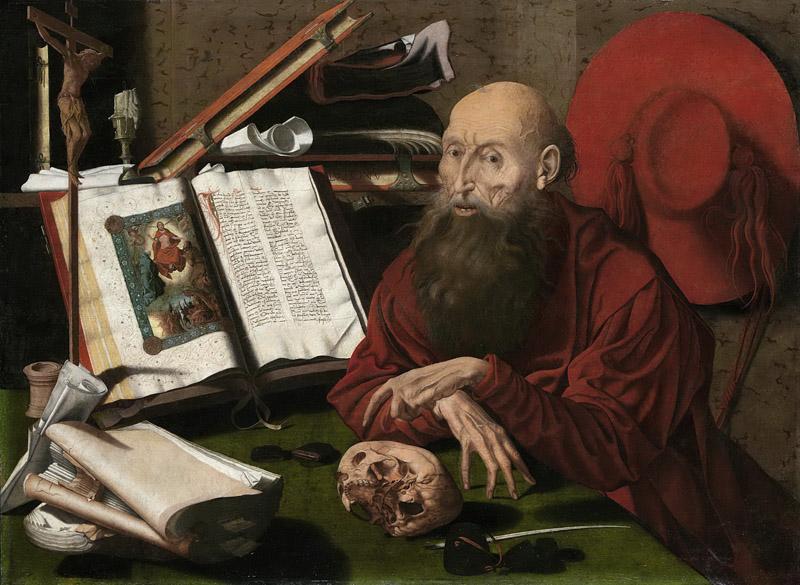 Reymerswale, Marinus van -- De heilige Hieronymus in zijn studeervertrek, 1535-1545