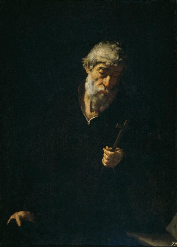 Ribera, Jose de-Un anacoreta-128 cm x 93 cm