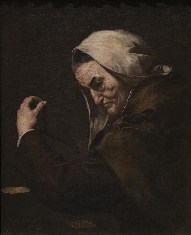 Ribera, Jose de-Vieja usurera-76 cm x 62 cm