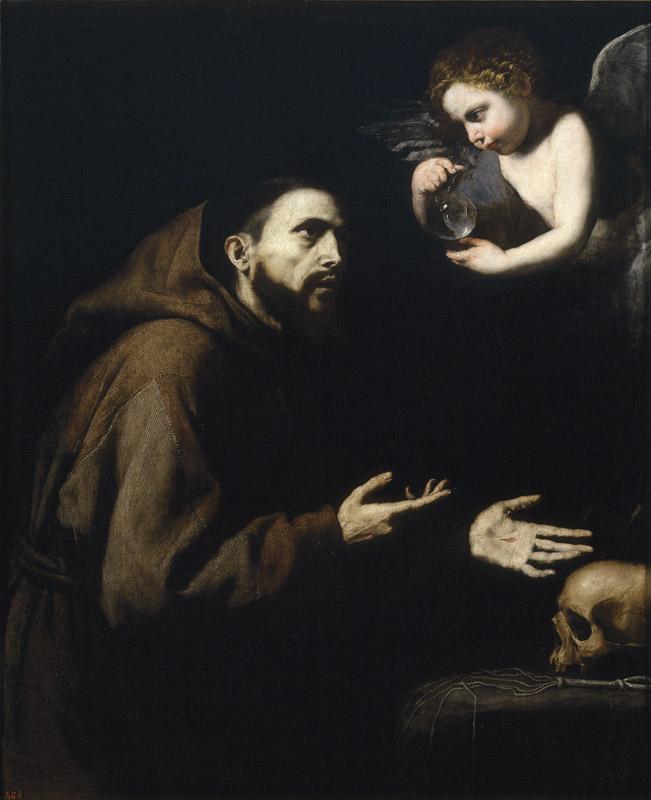 Ribera, Jose de-Vision de San Francisco de Asis-120 cm x 98 cm