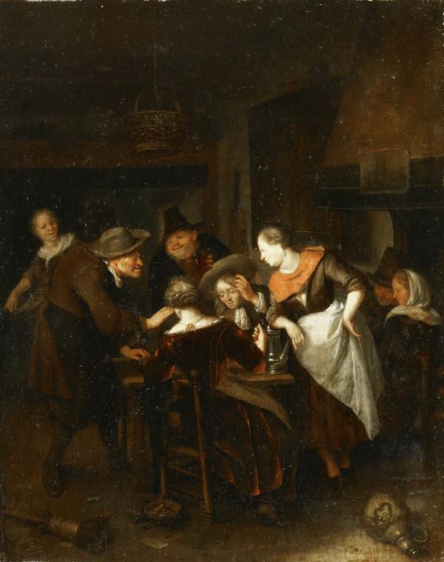Richard Brakenburg, Dutch (active Haarlem), 1650-1702 -- The Dice Players