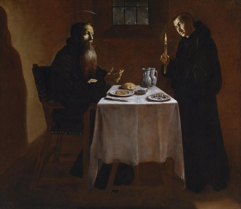 Rizi, Fray Juan Andres-La cena de San Benito-185 cm x 216 cm