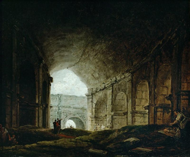 Robert, Hubert -- Interior of the Colosseum, Rome