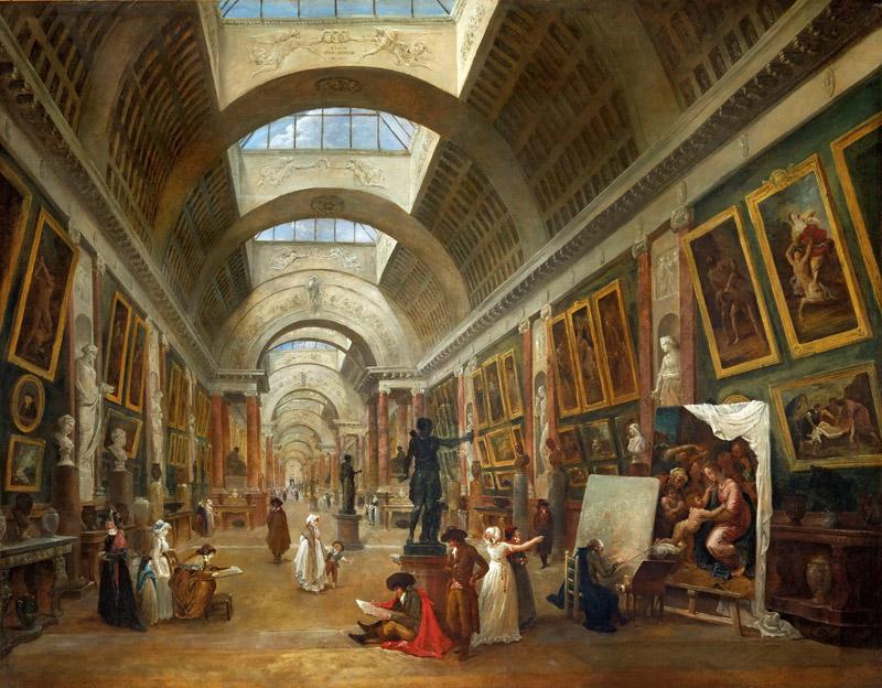 Robert, Hubert -- Projet d amenagement de la Grande Galerie du Louvre en 1796