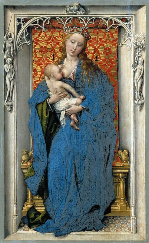 Rogier van der Weyden -- The Virgin and Child Standing in a Niche