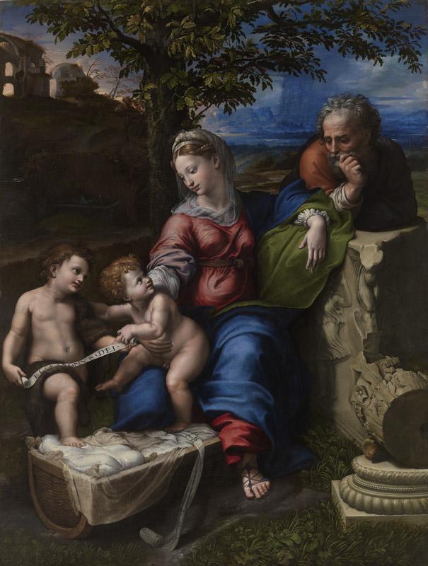 Romano, Giulio Rafael-Sagrada Familia del roble-144 cm x 110 cm x 3 cm