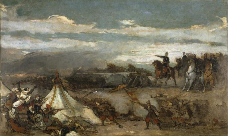 Rosales Gallinas, Eduardo-Episodio de la Batalla de Tetuan-75 cm x 125 cm