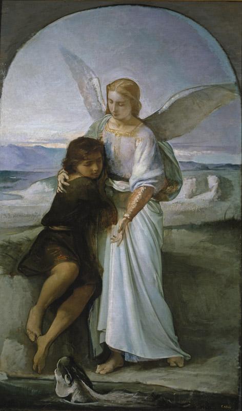 Rosales Gallinas, Eduardo-Tobias y el angel-198 cm x 118 cm