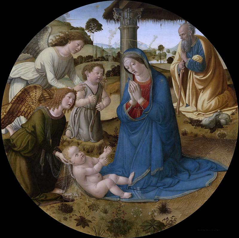 Rosselli, Cosimo -- De aanbidding van het kind, 1490-1500