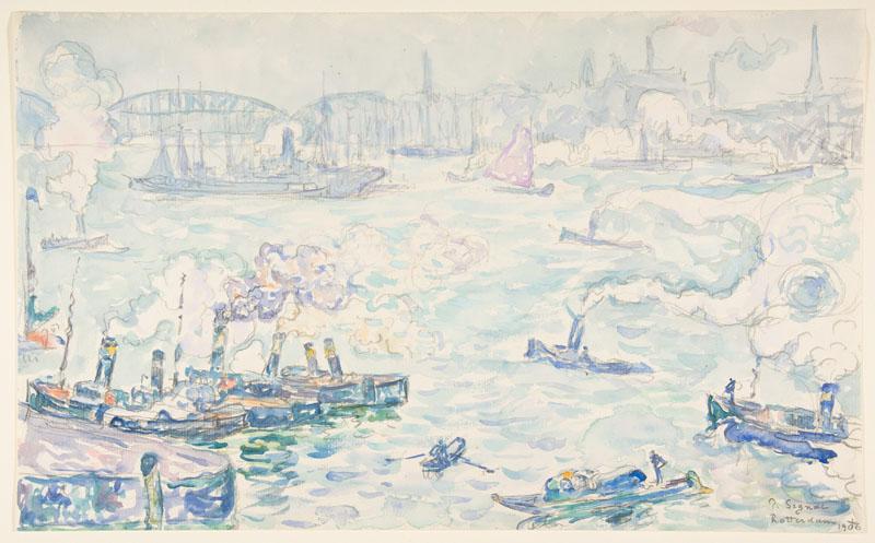 Rotterdam-Paul Signac (French, Paris 1863-1935 Paris)