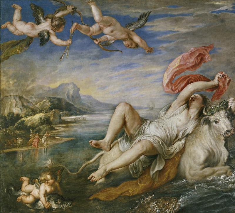 Rubens, Pedro Pablo (Copia Tiziano, Vecellio di Gregorio)-El rapto de Europa