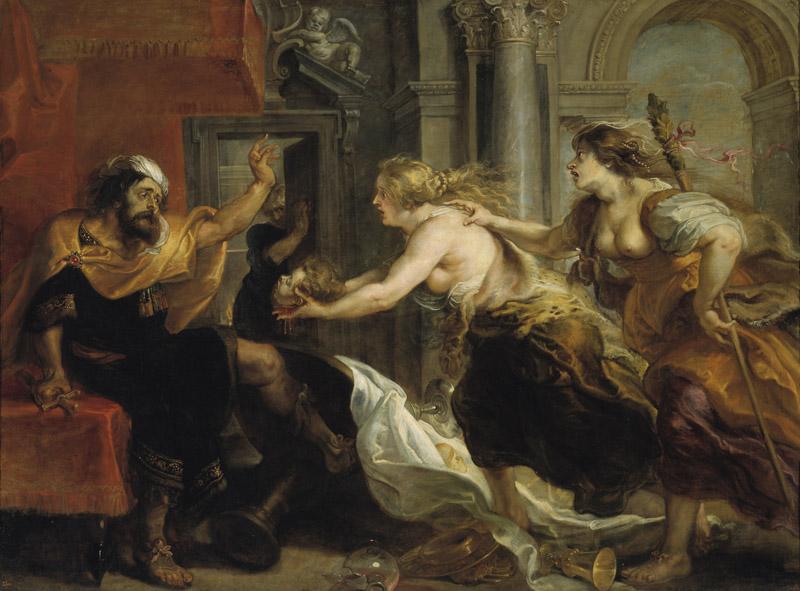 Rubens, Pedro Pablo (y taller)-Banquete de Tereo-195,5 cm x 266 cm