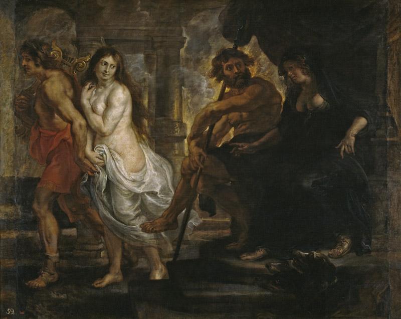 Rubens, Pedro Pablo (y taller)-Orfeo y Euridice-196,5 cm x 247,5 cm